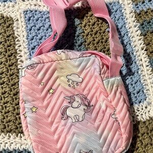 Pink Unicorn Kids Shoulder Bag